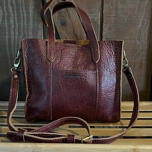 Portland Leather convertible cross body bag